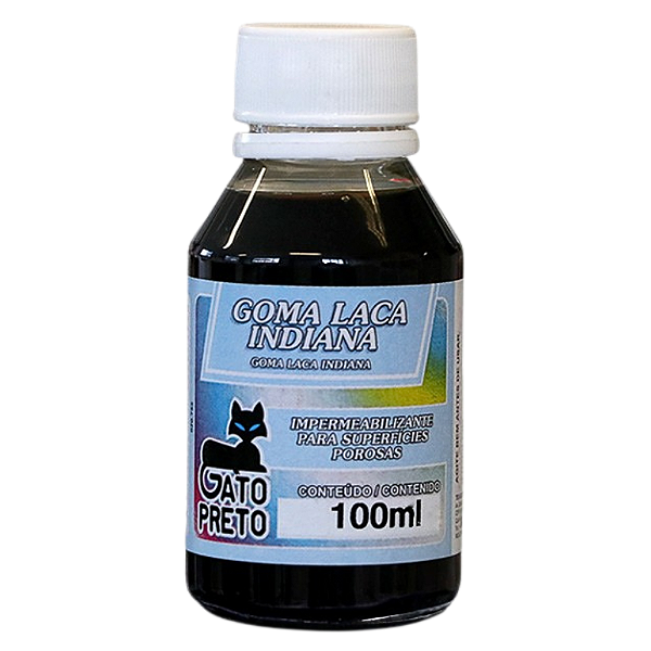 Goma Laca Indiana 100ml Gato Preto
