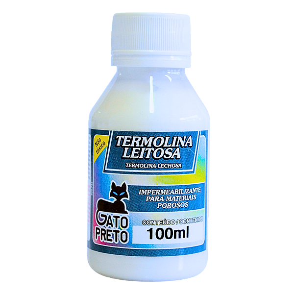 Termolina Leitosa 100ml Incolor Gato Preto