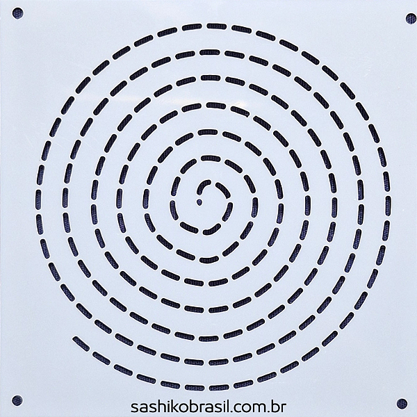 Gabarito para Bordado Sashiko 10cm x 10cm em Stencil Modelo 1