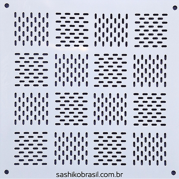 Gabarito para Bordado Sashiko 10cm x 10cm em Stencil Modelo 7