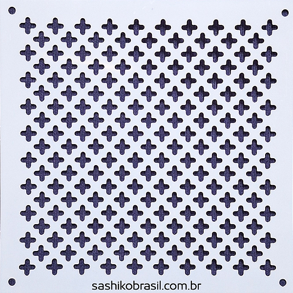 Gabarito para Bordado Sashiko 10cm x 10cm em Stencil Modelo 9