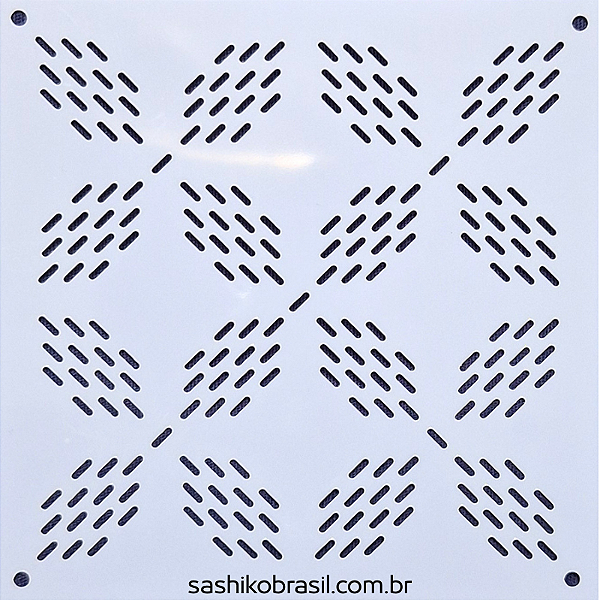 Gabarito para Bordado Sashiko 10cm x 10cm em Stencil Modelo 20