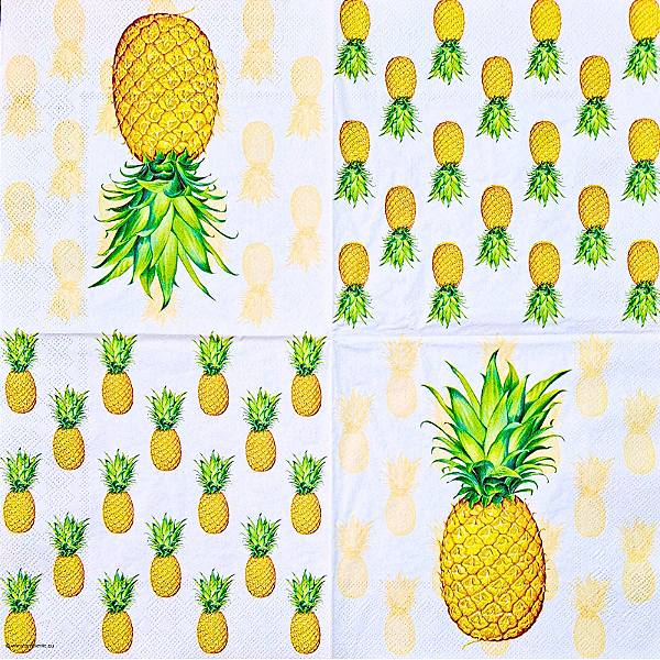 Guardanapo para Decoupage 33x33 Abacaxi