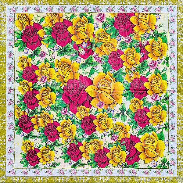 Guardanapo para Decoupage 33x33 Floral Maximalista