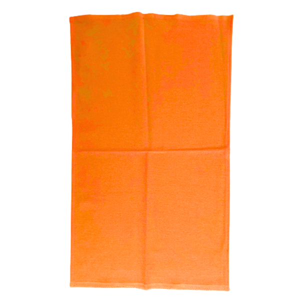 Pano de Prato Com Bainha 41cm x 69cm 100% Algodão Laranja