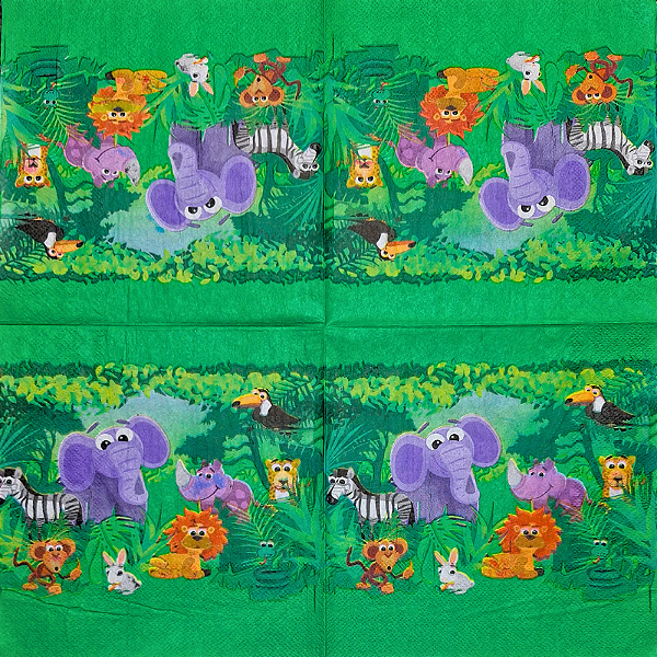 Guardanapo para Decoupage 33x33 Savana Africana