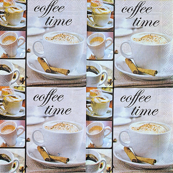 Guardanapo para Decoupage 33x33 Hora do Café