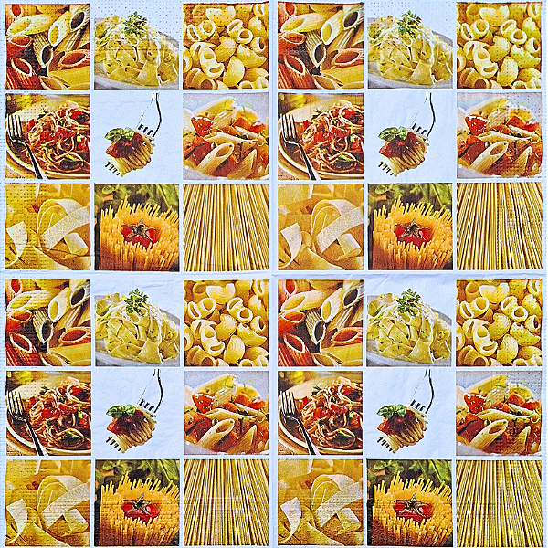 Guardanapo para Decoupage 33x33 Massas Italianas