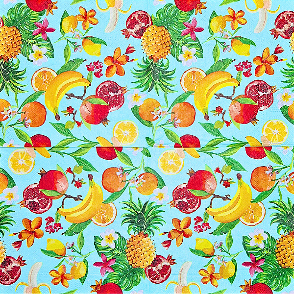 Guardanapo para Decoupage 33x33 Seleta de Frutas