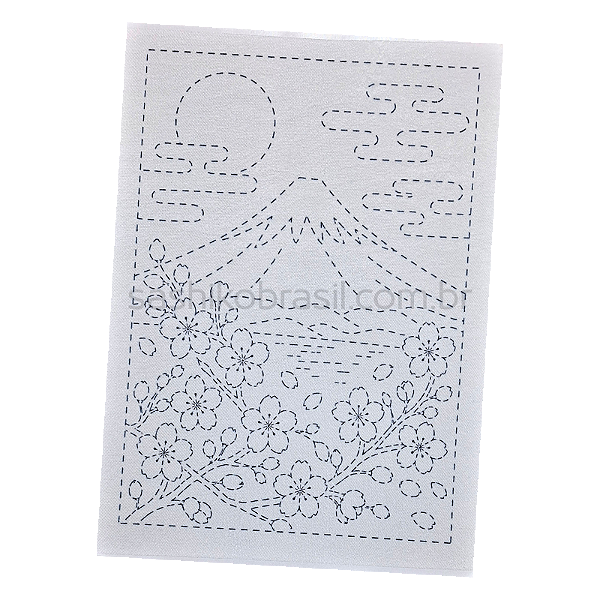 Papel Estabilizador Hidrossolúvel para Bordado Sashiko A4 Sakura Fuji