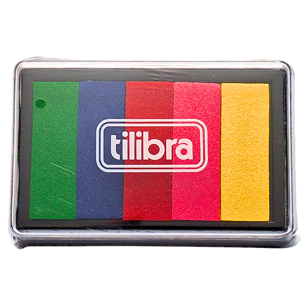 Almofada de Tinta para Carimbo com 5 Cores Tilibra