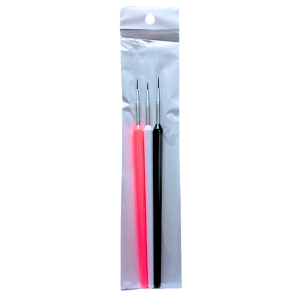 Kit de Pincéis Filete 3 Unidades