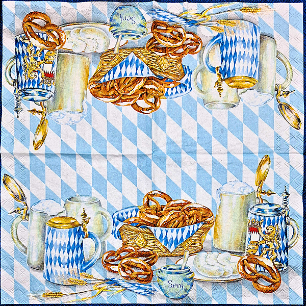 Guardanapo para Decoupage 25x25 Lanche da Baviera