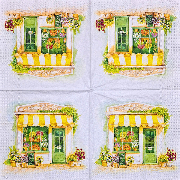 Guardanapo para Decoupage 33x33 Floricultura