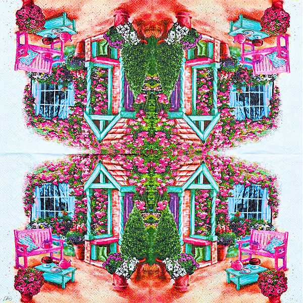 Guardanapo para Decoupage 33x33 Jardim Romântico