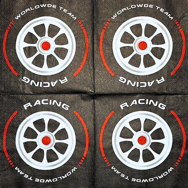 Guardanapo para Decoupage 33x33 Racing Team