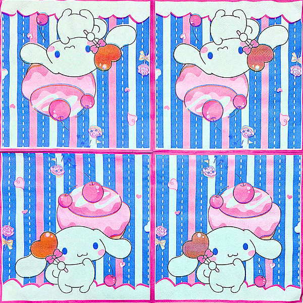 Guardanapo para Decoupage 33x33 Cinnamoroll Hello Kitty