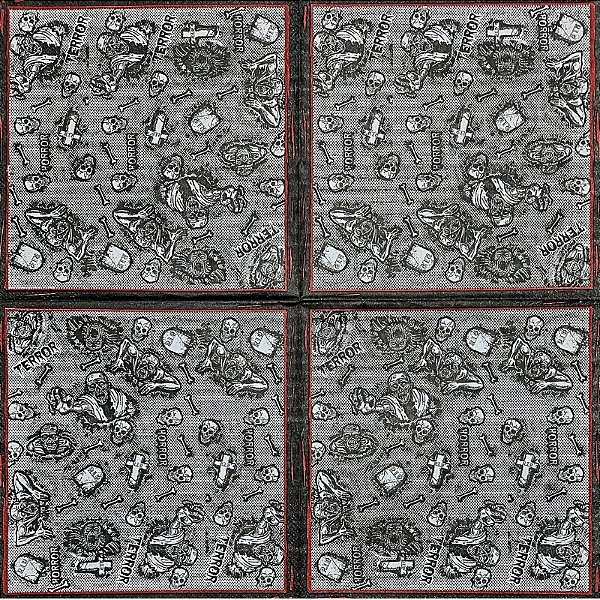Guardanapo para Decoupage 33x33 Zumbis e Caveiras