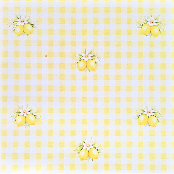 Papel para Scrapbook 30x30 Tema Limão Siciliano Modelo 1