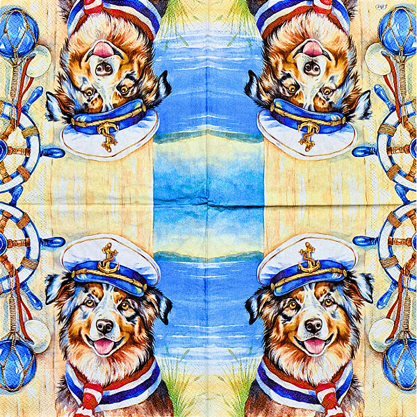 Guardanapo para Decoupage 33x33 Capitão Jack