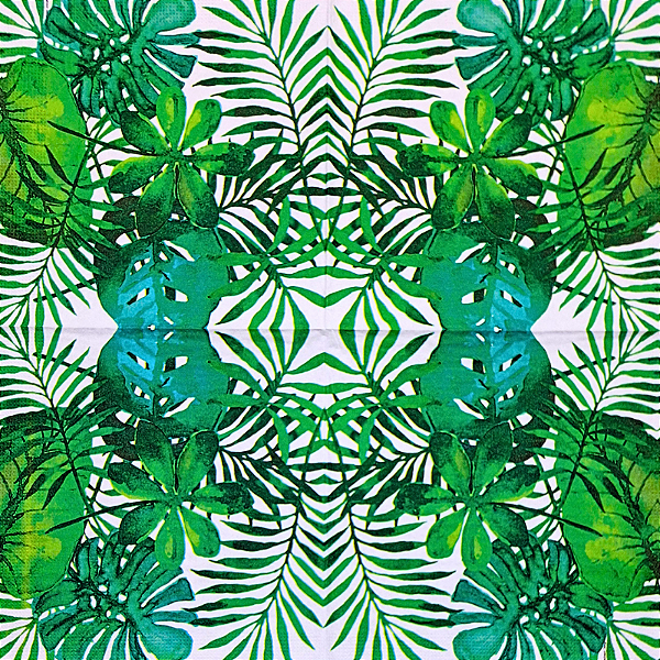 Guardanapo para Decoupage 33x33 Folhas Tropicais