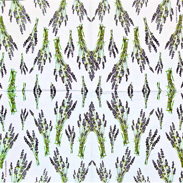 Guardanapo para Decoupage 33x33 Buquês de Lavandas