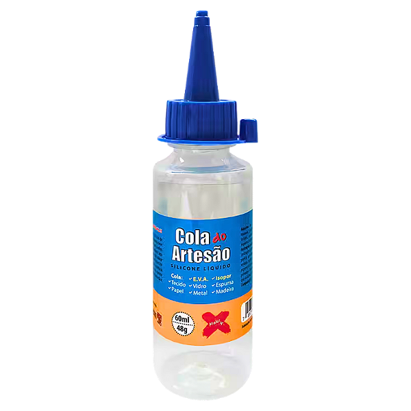 Cola do Artesão Silicone Líquido 60ml Make+