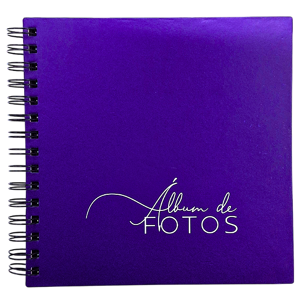Álbum Scrapbook 18 Folhas com Espiral Azul