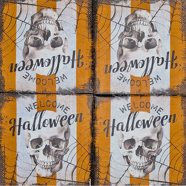 Guardanapo para Decoupage 25x25 Caveira de Halloween