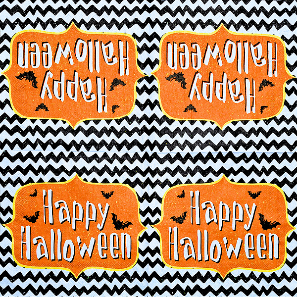 Guardanapo para Decoupage 33x33 Happy Halloween Modelo 4
