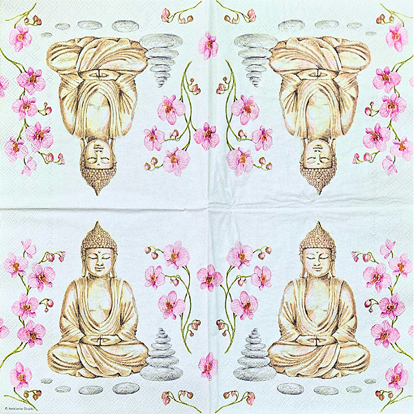 Guardanapo para Decoupage 33x33 Buda