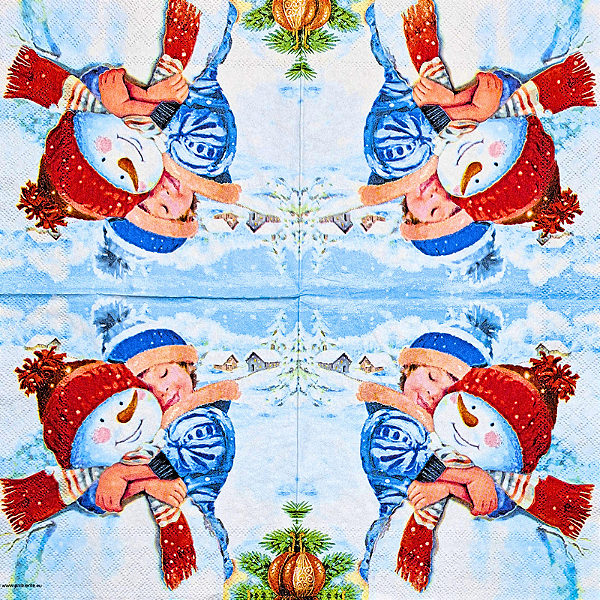 Guardanapo para Decoupage 33x33 Tema Natal Modelo 45