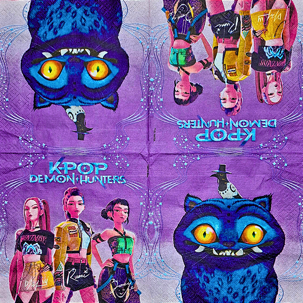 Guardanapo para Decoupage 33x33 Guerreiras do K-Pop