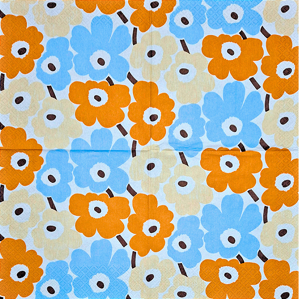 Guardanapo para Decoupage 33x33 Floral Finlandês by Marimekko