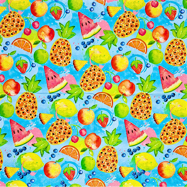 Guardanapo para Decoupage 33x33 Mix de Frutas