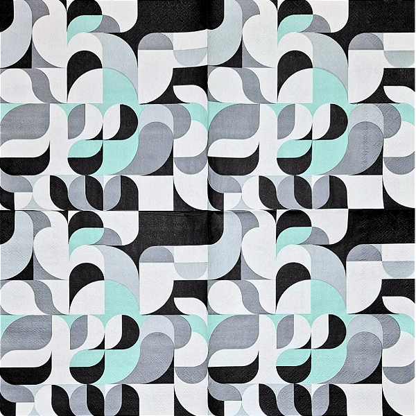 Guardanapo para Decoupage 33x33 Abstrato Geométrico