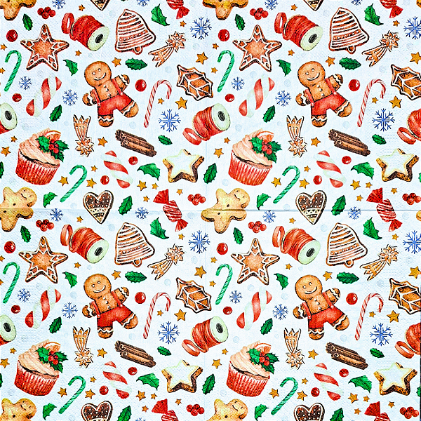 Guardanapo para Decoupage 33x33 Tema Natal Modelo 53