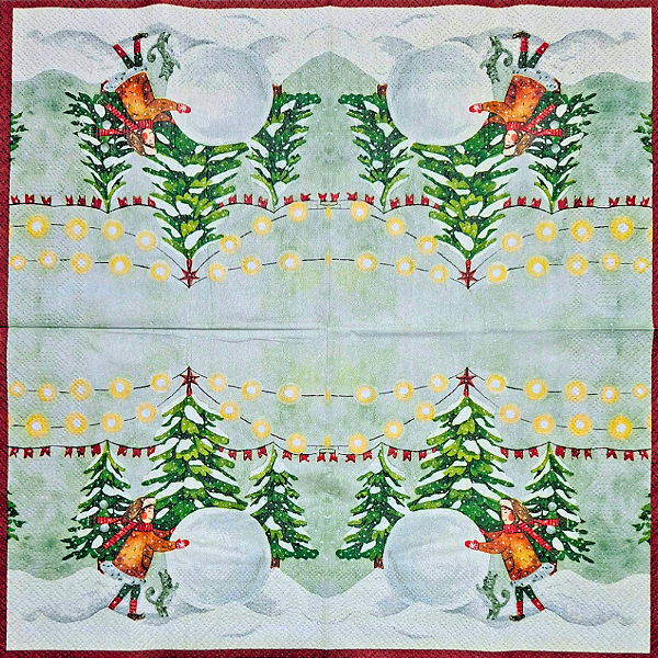 Guardanapo para Decoupage 33x33 Tema Natal Modelo 56