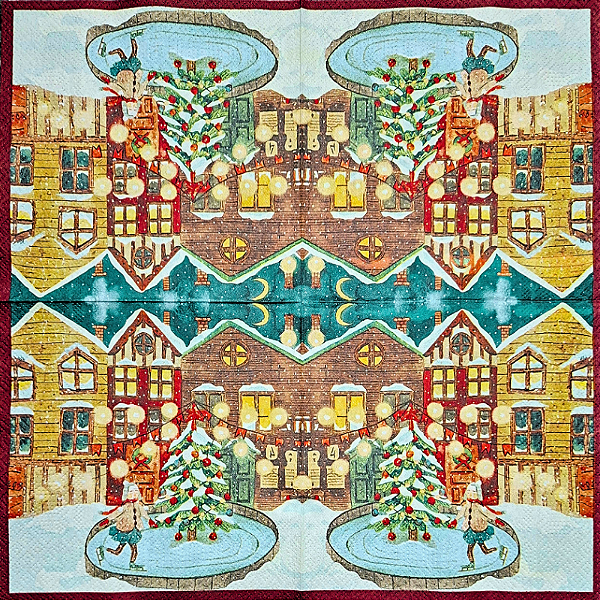 Guardanapo para Decoupage 33x33 Tema Natal Modelo 57