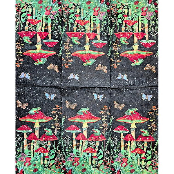 Guardanapo para Decoupage 33x40 Vida Noturna no Bosque