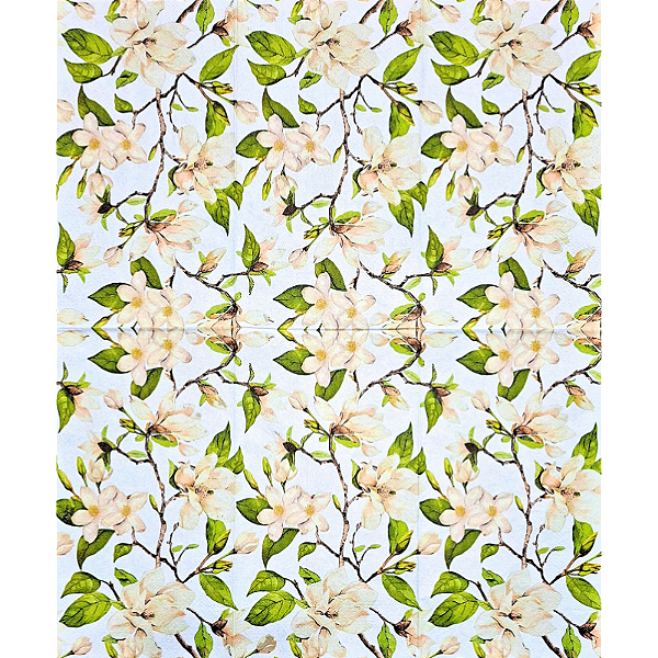 Guardanapo para Decoupage 33x40 Florada de Magnólias