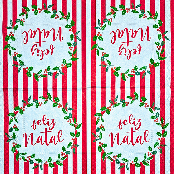 Guardanapo para Decoupage 33x33 Tema Natal Modelo 60