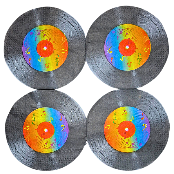 Guardanapo para Decoupage 33x33 LP Disco de Vinil Vintage