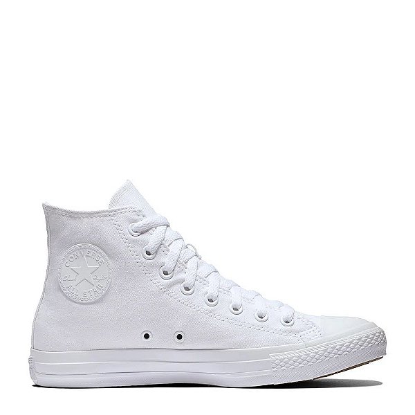 Tênis Converse Chuck Taylor All Star Monochrome Hi Branco Branco CT04470001