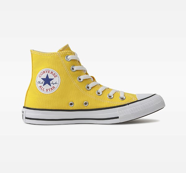 Tênis Converse Chuck Taylor All Star Hi Seasonal Amarelo Preto CT00120006