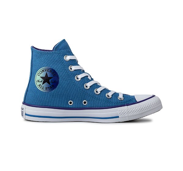 Tênis Converse Chuck Taylor All Star Hi Seasonal Plus Azul Holandes Verde CT19910002