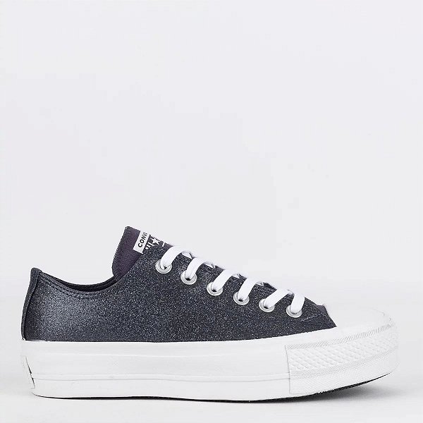 Tênis Converse Chuck Taylor All Star Lift Ox Future Metals Uva Passa Branco CT23380001