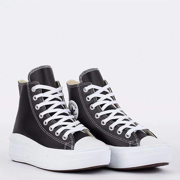 Tênis Converse Chuck Taylor All Star Move Hi Preto Branco CT19440001