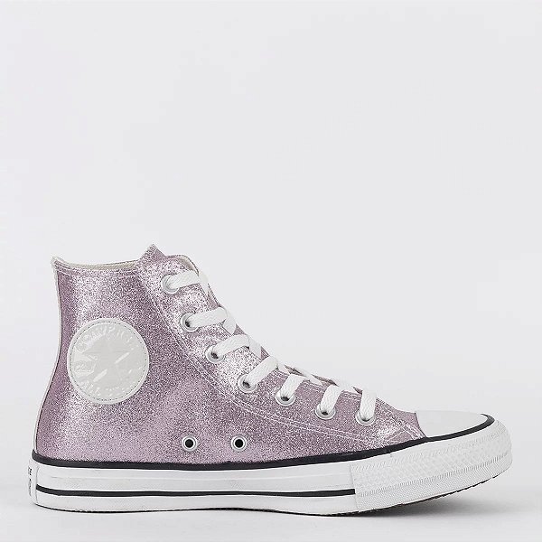 Tênis Converse Chuck Taylor All Star Hi Glam Rosa Chiclete Cinza Palido CT24930002