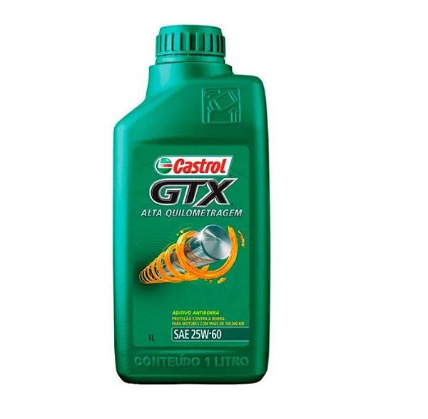 Óleo Motor 25w60 Castrol GTX Alta Quilometragem Gasolina / Flex / Gnv